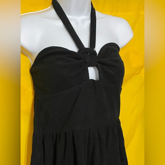 Women's Towel Terry Romper - Wild Fable Black M #M947 - Picture 3 of 13